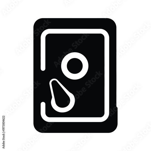 Icon representing recycling and paper reuse symbol