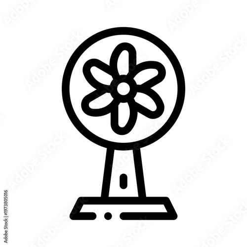 ventilation fan line icon