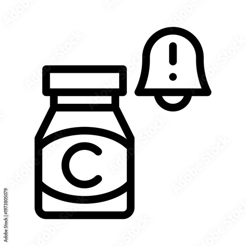 vitamins line icon