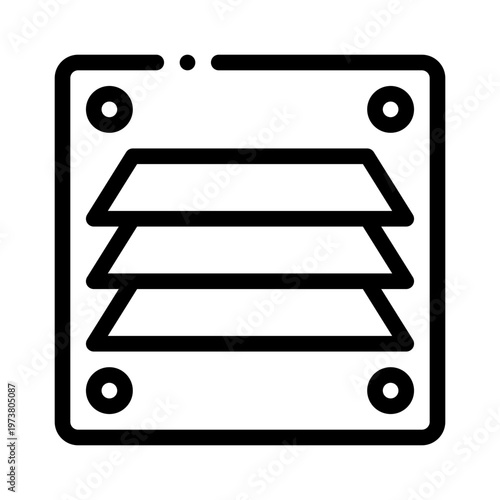 wall vent line icon