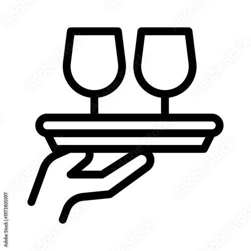 waiter line icon
