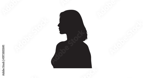 silhouette of a person in profile against a light background creating a striking visual contrast