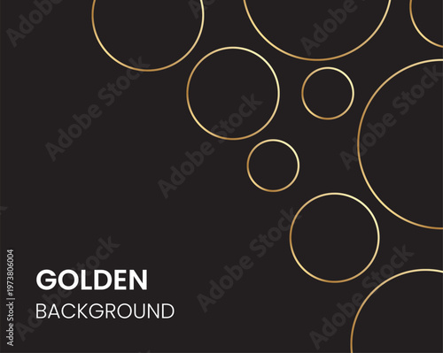 Elegant Black and Gold Circular Pattern with a Modern Luxury Feel