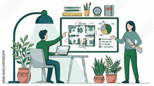 Architectural Project Planning and Design Meeting