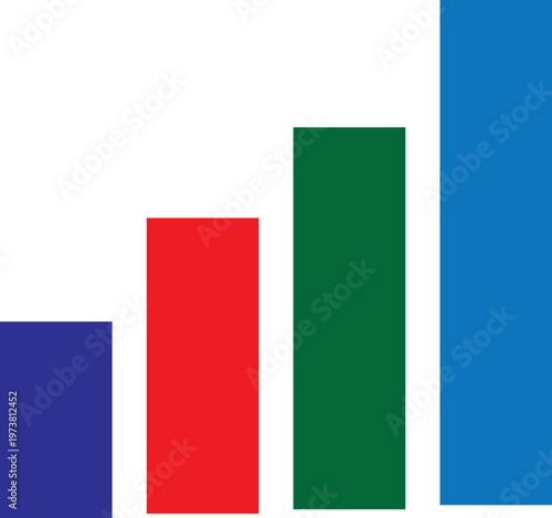 Free Download Rising Data Representation: An illustration of a vibrant bar graph, symbolizing growth and positive trends in data analysis and business. - GFXLoad