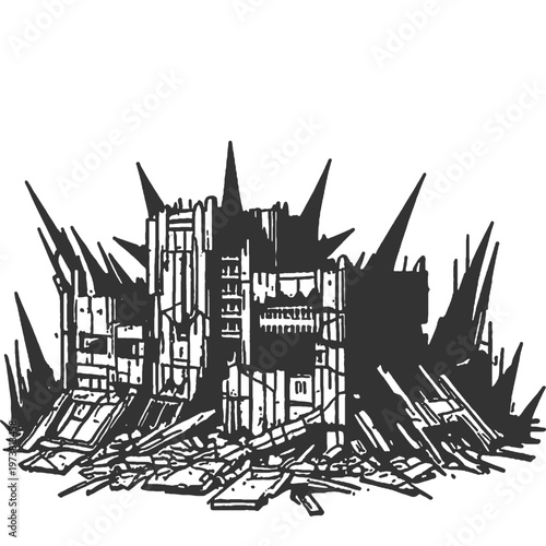 Nothing Seems Wrong at First Glance Vintage Illustration Vector