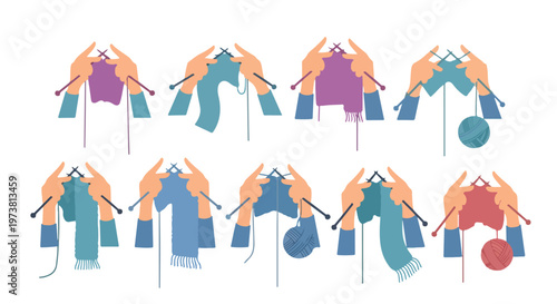 Crafting with Yarn A Step-by-Step Visual Guide to Knitting Techniques