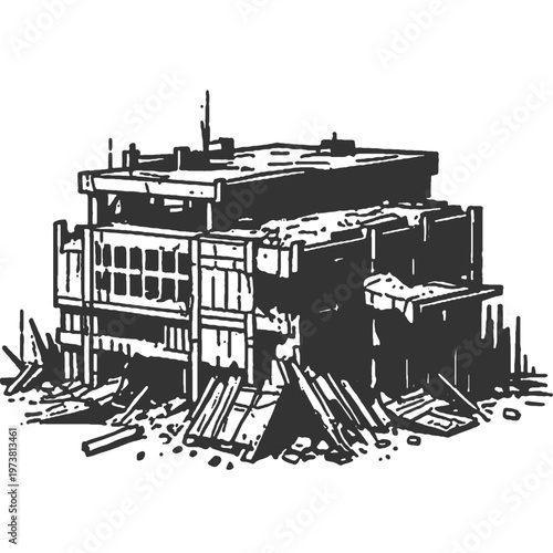 Nothing Seems Wrong at First Glance Vintage Illustration Vector