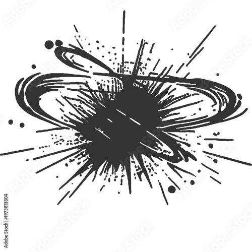 Our Destruction Vintage Illustration Vector