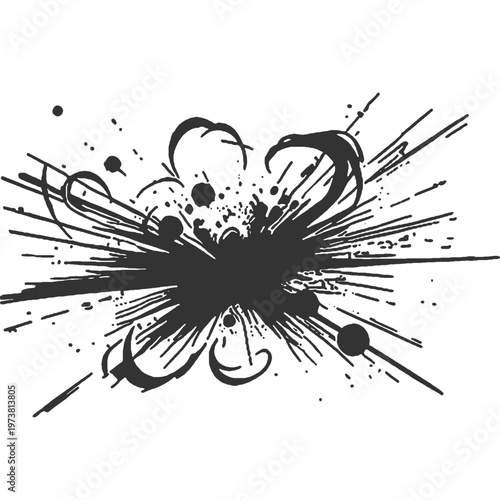 Our Destruction Vintage Illustration Vector