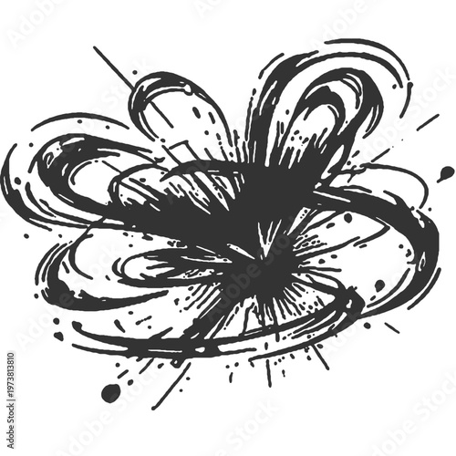 Our Destruction Vintage Illustration Vector