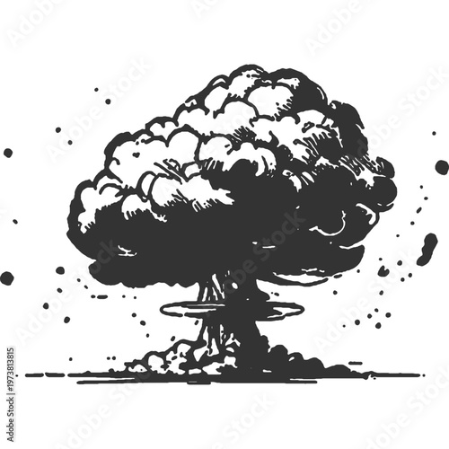 Our Destruction Vintage Illustration Vector