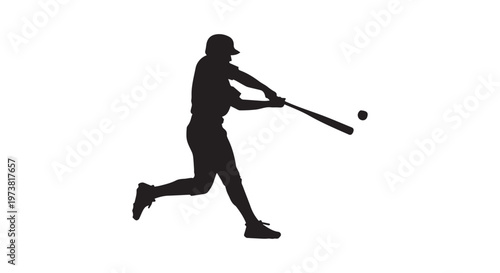 A silhouette of a dynamic runner in mid-stride, capturing motion and athleticism in black and white