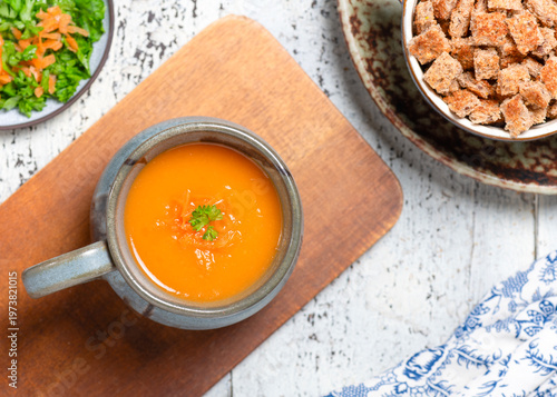  home-made organic carrot soup