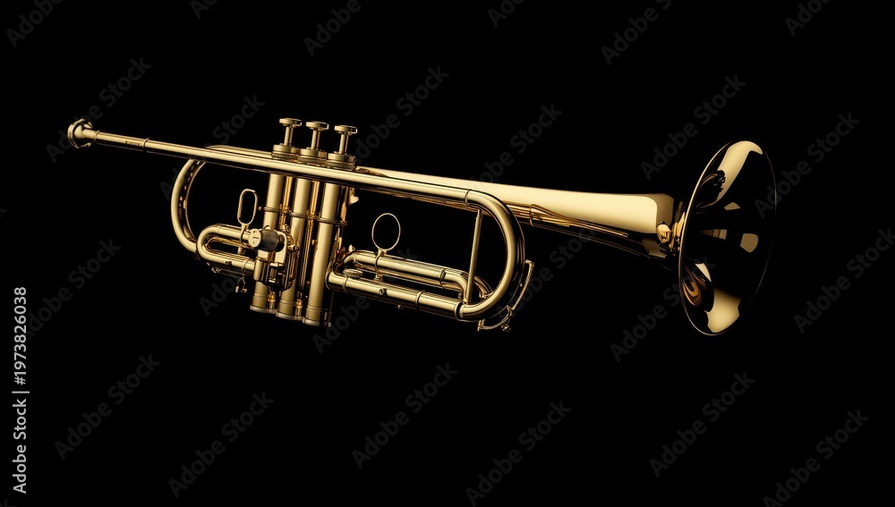 Fototapeta premium Trumpet, a Jazz Instrument