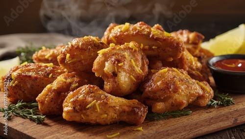 thyme-seasoned lemon pepper chicken wings