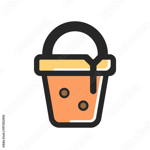 A captivating illustration of a bucket filled with delicious beverage