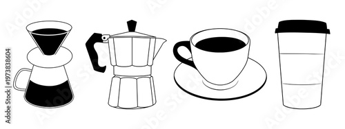 Coffee vector illustration.