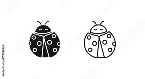 Cute Ladybug Designs & Doodles for Kids Vector
