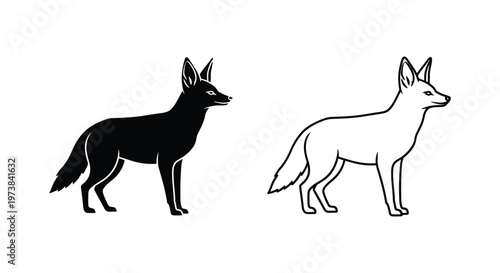 Black Fox vs Red Fox: Canine Comparison Guide Vector