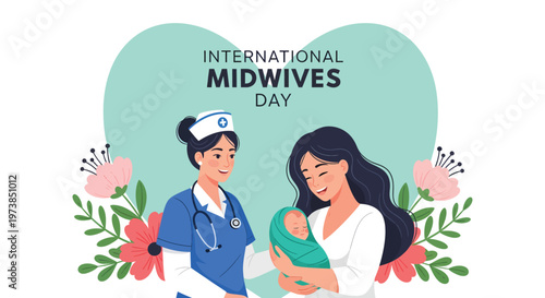 Celebrating international day of the midwife honoring maternal healthcare professionals