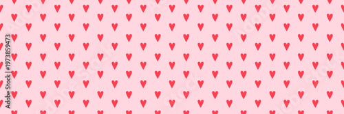 Cute Valentine Hearts, Seamless pattern texture