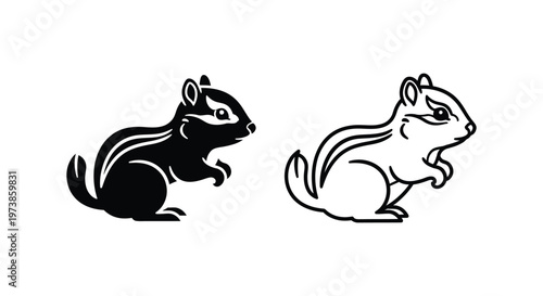 Charming Chipmunk Vector Designs for Branding Vector