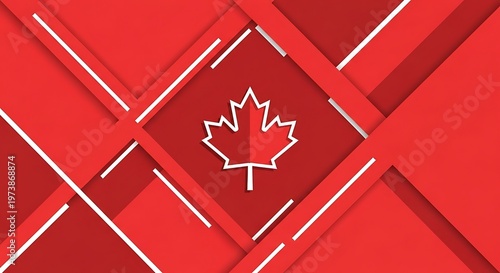 Stylish Canadian maple leaf background
