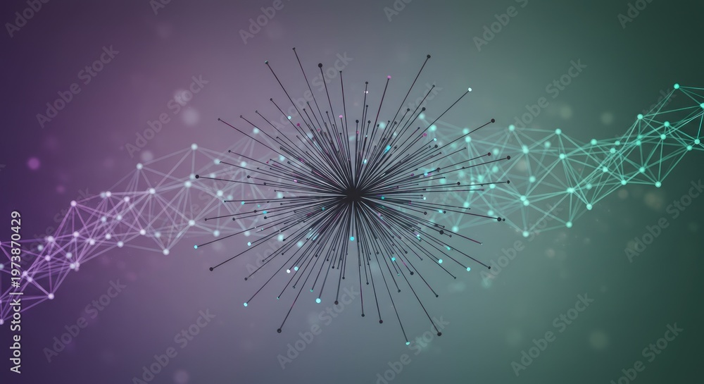 Fototapeta premium Network connections digital web.