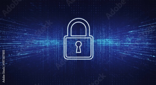 Digital security padlock with code.