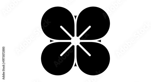Clover icon represents good luck and prosperity in nature.