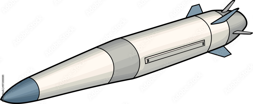 Obraz premium Hypersonic missile Kh-47M2 Kinzhal vector