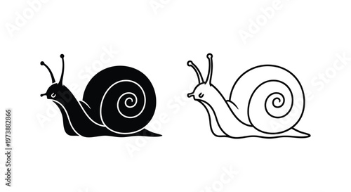 Snail Shells: Cute Drawing Ideas & Sketches Vector