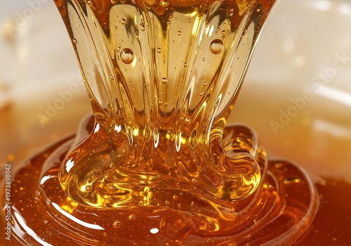 Golden Honey Flow - A Sweet and Viscous Delight.