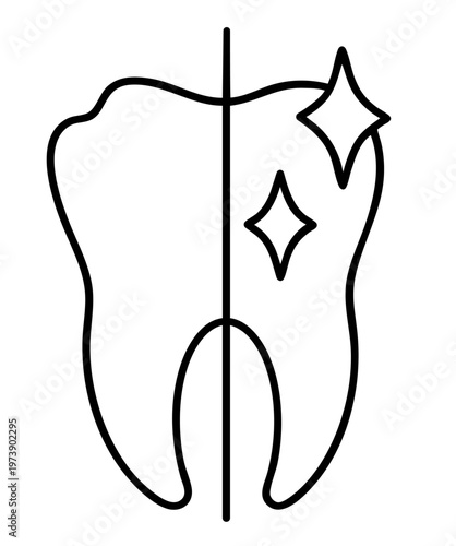 Teeth Whitening Before and After Effect, Dental Cleaning and Enamel Brightening Result