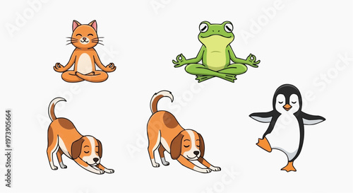 Adorable Animals Demonstrating Yoga Poses 