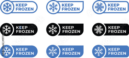 Keep frozen labels a variety of designs for cold storage