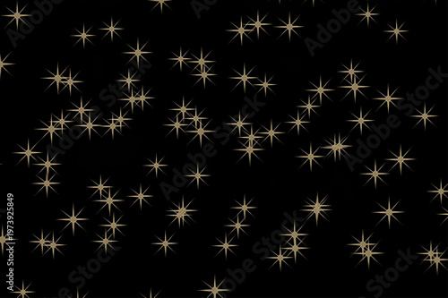 黄金に輝く星屑のテクスチャ背景