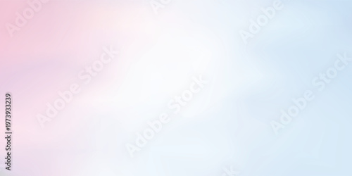 oft pastel iridescent mesh gradient background with light pink and pale blue.Vector