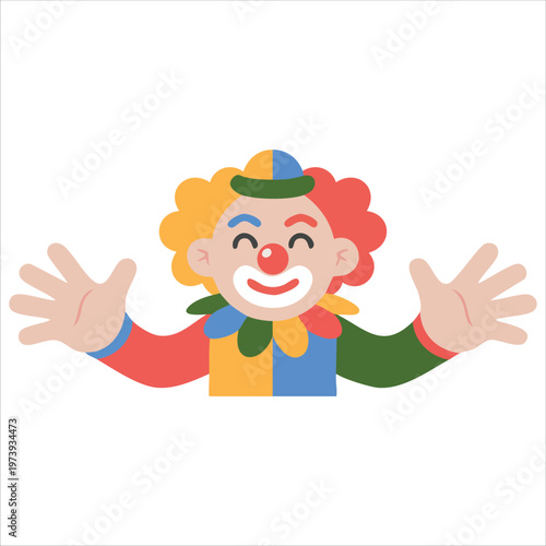 April Fools Day Clowns Collection With Humorous Costumes And Accessories Vector Art