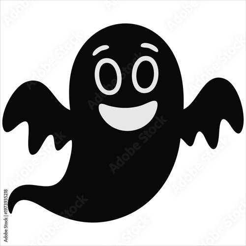 Retro Halloween Ghosts Collection Suitable For Graphic Designers On White Background Vector