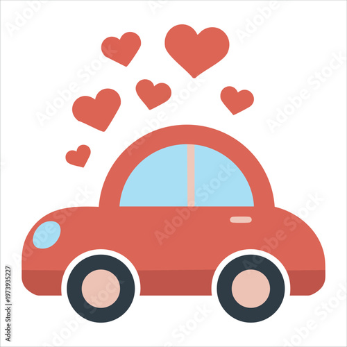 Small Car Vector Illustration For Automotive Transportation And Vehicle Graphics Projects