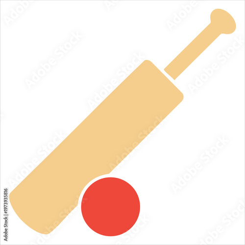 Cricket Game Vector Icon Emoji Isolated On White Background For Sports Graphics