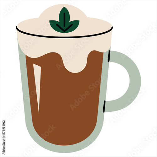 Traditional Seasonal Egg Drink Illustration Vector For Culinary And Party Themes