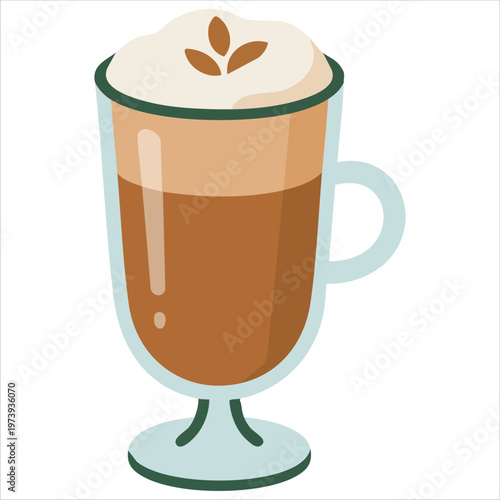 Egg Nog Isolated On White Background Vector For Holiday Beverage And Festive Graphics