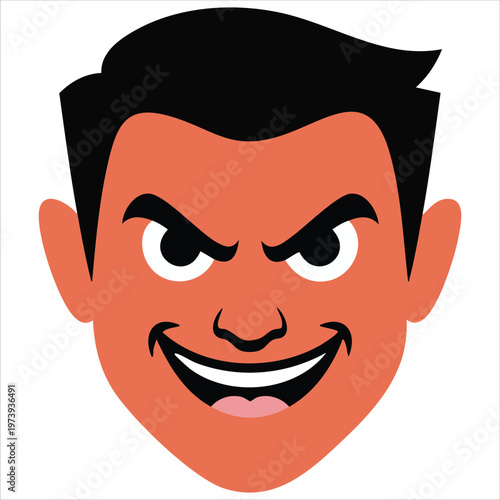 Wicked Male Character With Threatening Expression Vector For Fantasy And Storytelling Graphics