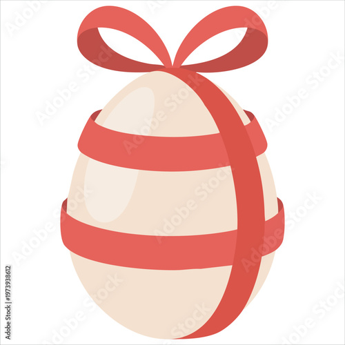 Artistic Representation of Easter Egg Symbol with Decorative Patterns and Design