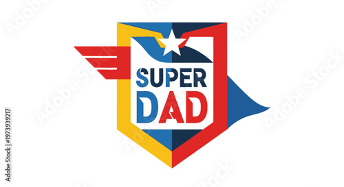 Super Dad logo emblem symbol.
