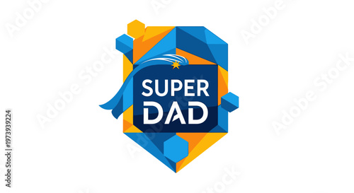 Super Dad Logo Design Concept.
