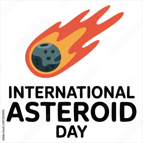 Celestial Event Banner with Meteor Entering Atmosphere for Space Related Holiday Concepts